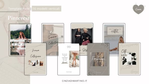 Canva Template Pack | Timberwolf Fashion | Cinzia Di Martino