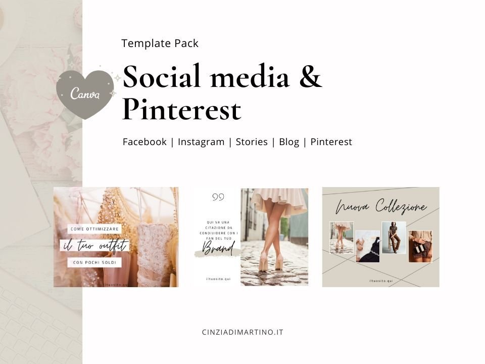 Canva Template Pack | Timberwolf Fashion | Cinzia Di Martino