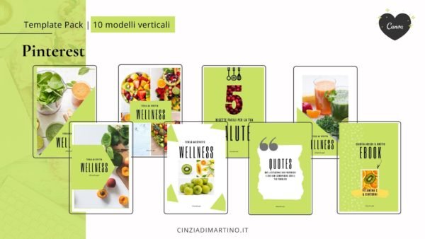 Canva Template Pack | Green Wellness | Cinzia Di Martino