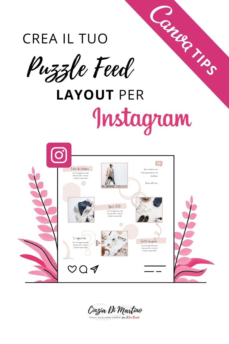 Come creare un Puzzle Feed su Instagram con Canva | Cinzia Di Martino