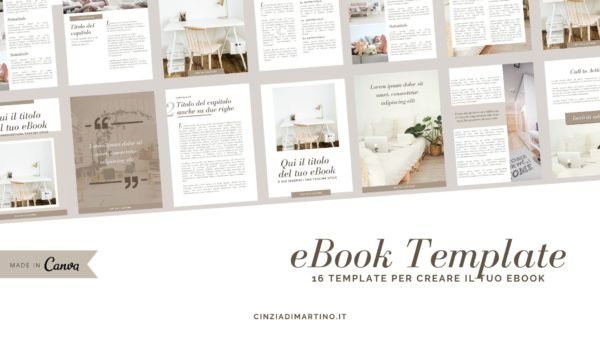 eBook Template Canva | Tortora | Cinzia Di Martino