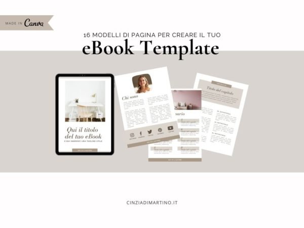 eBook Template Canva | Tortora | Cinzia Di Martino